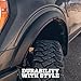 Husky Liners Fender Flares RVL Style | Fits 2021-2026 Ford F-150 (Does NOT Fit Lightning or Raptor Models) | Front & Rear, 4-pcs. Black | 2802968