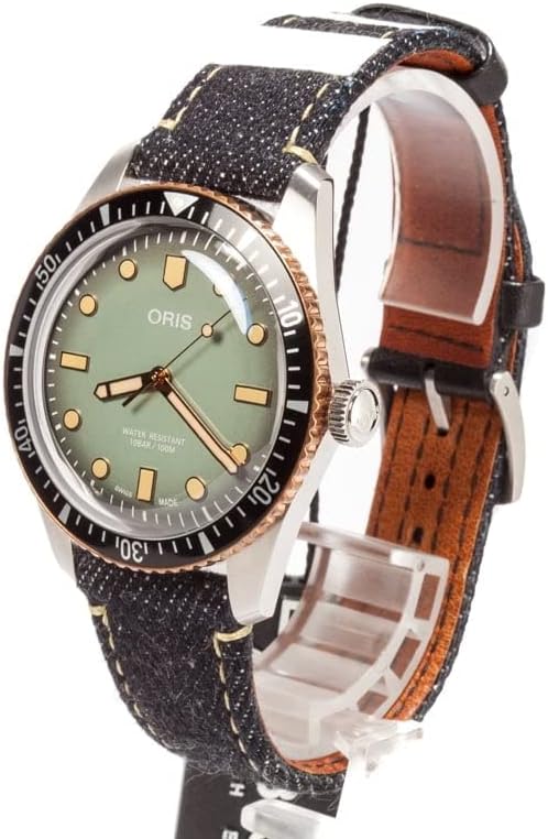 Oris x Momotaro Divers Denim Strap Men's Watch