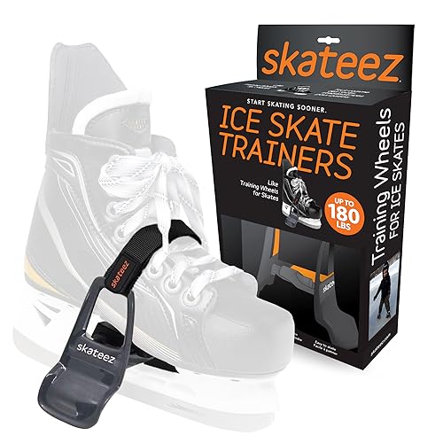 Skateez Skate Trainers for Ice Skates (Medium, Grey) - Ice Skate...