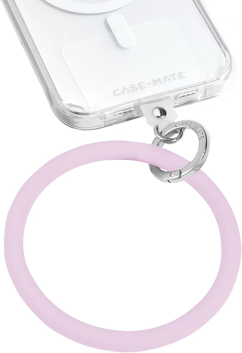 Pulsera tipo brazalete con dije para teléfono y lengüeta de sujeción - Stardust | Pulsera con llavero desmontable para mujer, correa para la muñeca con manos libres para iPhone, pulsera con llavero para Galaxy, Pixel y fundas para teléfonos