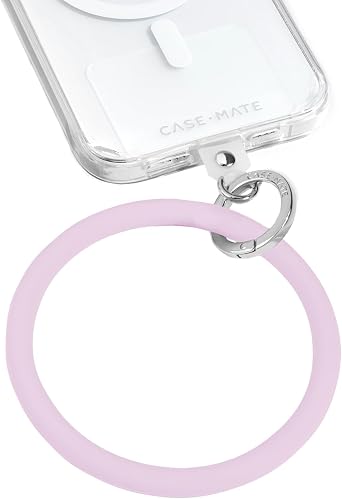 Case-Mate Phone Charm Bangle Bracelet - Detachable Wristlet Keychain for Women - Hands-Free iPhone Wrist Strap with Tether Tab - Key Ring Bracelet for Galaxy, Pixel and Phone Cases - Stardust
