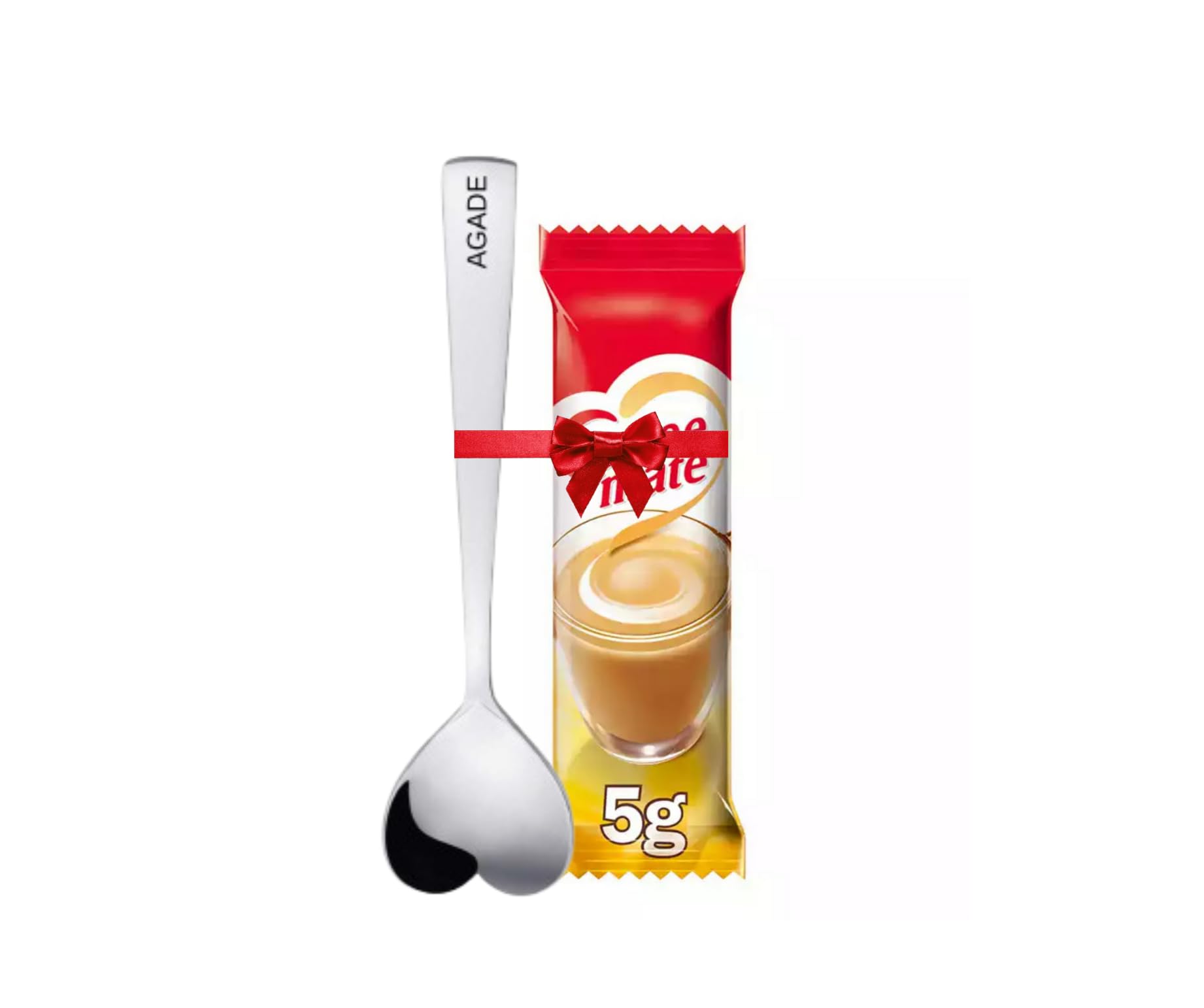 Agade Coffee Delight Set – Includes 30 x 5g Creamer Sachets (Compatible with Coffee Mate®) and a Specially Designed Spoon – Smooth, Convenient, and Always Ready