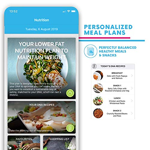 myDNA Nutrition, Fitness & Caffeine DNA Test - Stay Active & Healthy with Personalized Fitness & Meal Plans Powered by Actionable Genetic Insights for 18 Genes