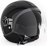 10030090005 MOMO Design Herren 10030090005 Helmet, Schwarz, M-L