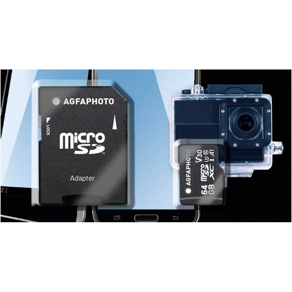AgfaPhoto MicroSDXC Speicherkarte – Hohe Geschwindigkeit, Große Kapazität