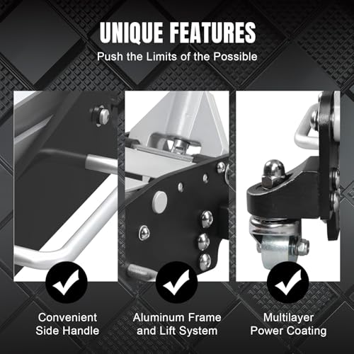 Image of Big RED Floor Jack 2.5 Ton (5,000 lb) Capacity,Aluminum and Steel Hydraulic Low Profile Car Jack with Dual Piston Quick Lift Pump,Lightweight Racing Floor Jack for Vehicle,Red