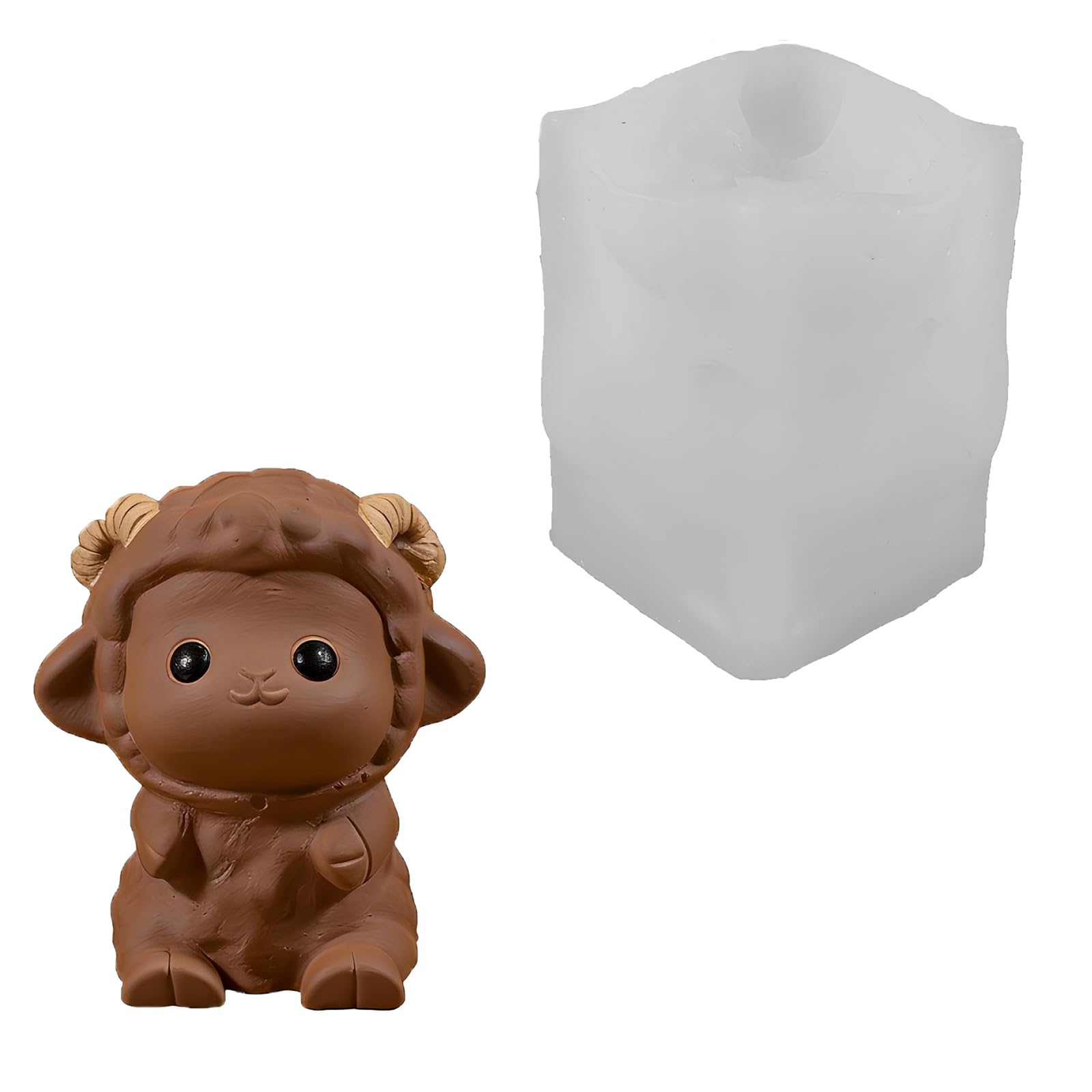 ZEPFJHE Creative Silicone Lamb Suitable for Crafting Soap Chocolate and Other Projects Supplies