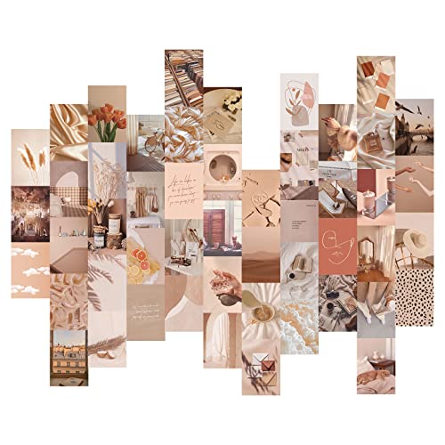 50 Stück Beige Ästhetisches Bild Cover