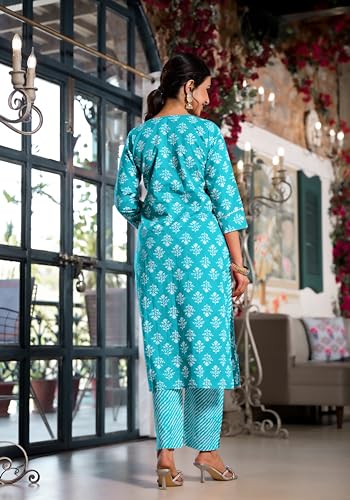 Image of MIRCHI FASHION Pure Cotton Women Straight Batik Printed Kurti Set with Dupatta and Pant