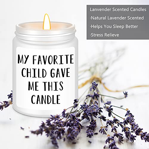 Image of Homsolver Gifts for Dad, Fathers Day Dad Gifts from Daughter Son, Dad Birthdy Gift, Gifts for Dad Who Wants Nothing-My Favorite Child Gave Me This Candle White