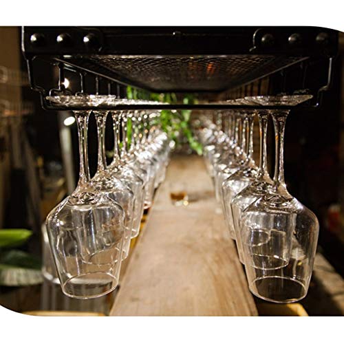 Support de rangement pour gobelets à pied et casier vin de plafond - 6
