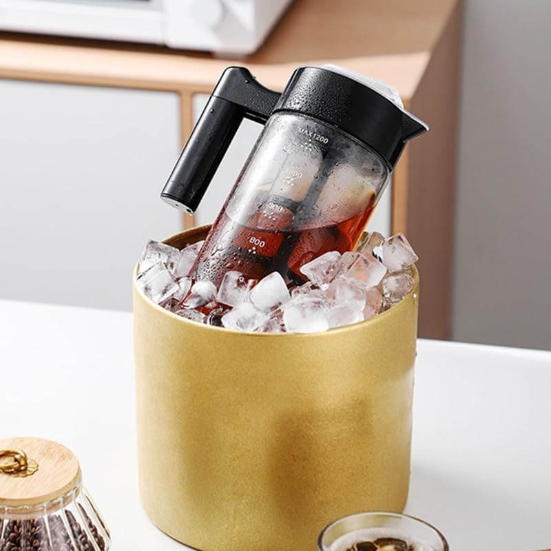 Image of Cold Brew and Iced Coffee Maker with Funnel Tea Brewer Mesh Filter Iced Coffee Maker 1300 ml