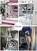 RV Bunk Ladder RV Bunk Bed Ladder Hook-on Truck Car Boat Loft Step Ladder Adjustable Twin Bed Bunk Ladder for Dorm/Bedroom/Trampoline