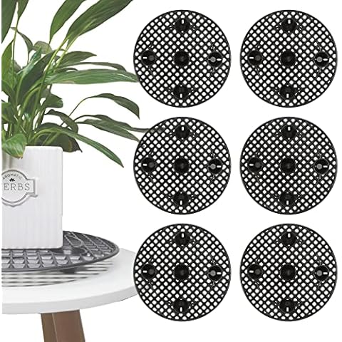 Xikangshun 6/8PCS Plant Level Pot Elevator, Heavy Planter Holder Potted Plant Stand, Diameter 8/12inch Root Controller Chassis Drainage and Ventilation (12inch - 6pcs) Cover
