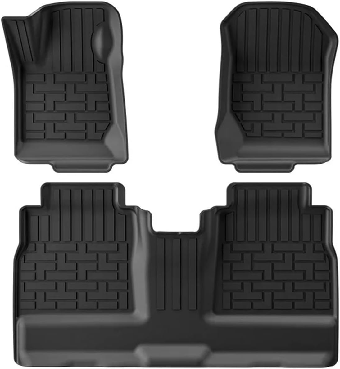 Compatible with ‌GWM POER 2019-2025 TPE Car Floor Mats and Cargo Liners All Weather Waterproof Trunk Mats(Floor mat 3PCS,RHD 2019-2025)