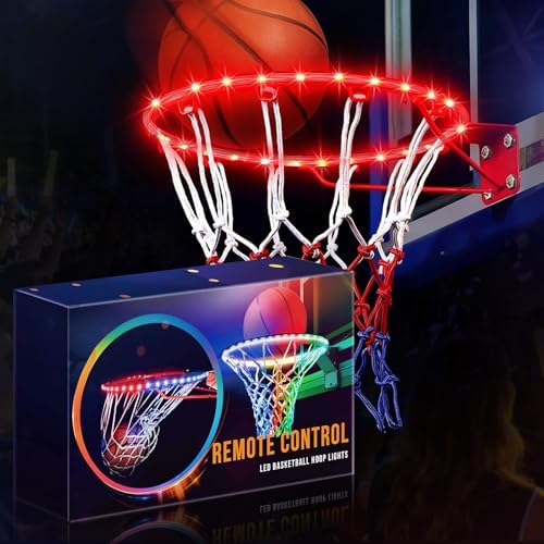 LED Basketball Hoop Lights, Remote Contral Basketball Goal Access...