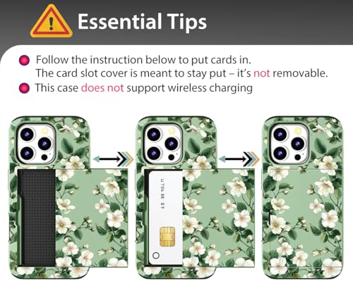 MUQR for iPhone 16 Pro Case (Green Magnolia Flowers) by MUQR - Used condition - Image 4