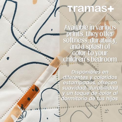 Miniatura 7 de Tramas Colcha Infantil De Verano Y Primavera, Microfibra Acolchada Estampada, 220 X 270 Cm, Diseño Divertido Para Cama 120 Cm - Fauna