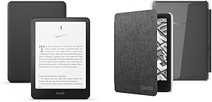 Kindle Paperwhite Clear Case Bundle: Includes Amazon Kindle Paperwhite 16GB (newest model) | Black & Clear Back Case | Black