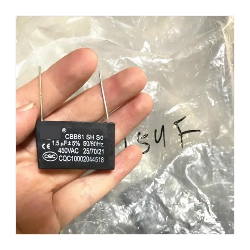 Condensateur CBB61 1.5uF 450V à 2 broches pour chauffe-eau et climatiseur
