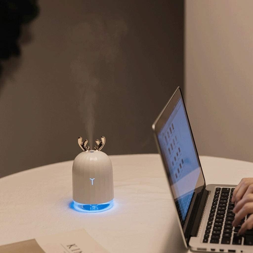 Humidifiers for Home Cold fog humidifier with adjustable fog mode, 280ml water tank can be used continuously for 8 hours, 7-color LED light change, automatic shutdown without water