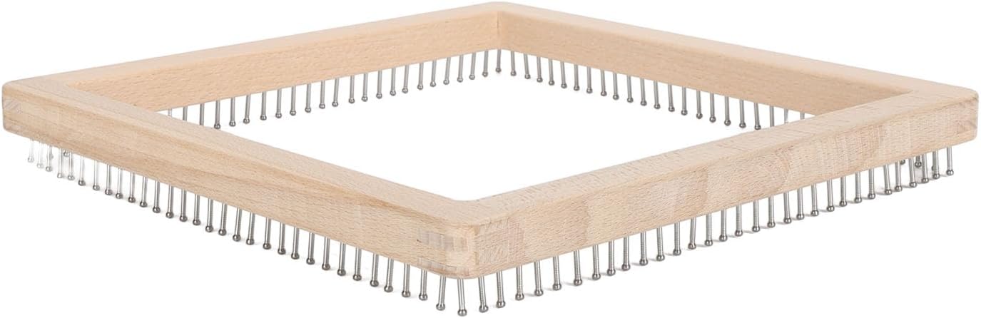 Wooden Knitting, Professional Hand Crafted Knitting Board for DIY Weaving, Suitable for Cushions, Scarves, Hats, Shawls, Adults and Children (30 * 30cm)