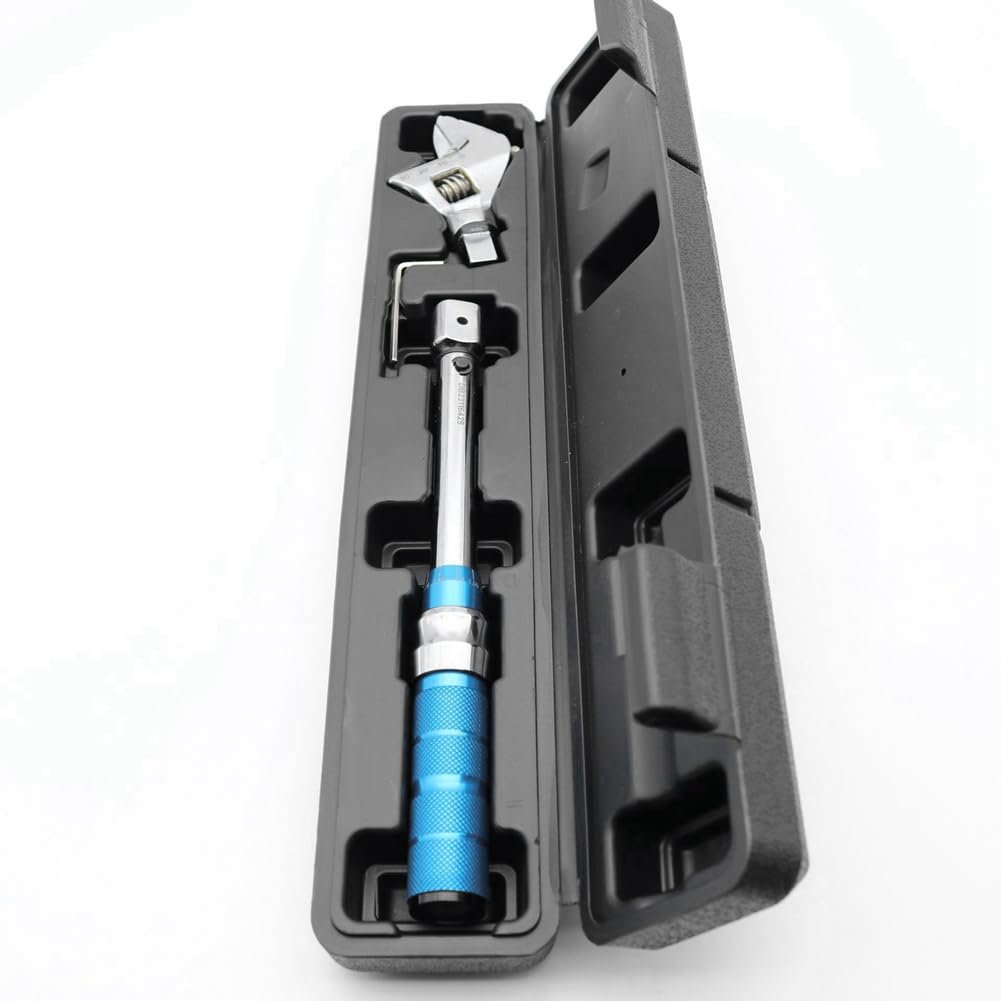 Llave Dinamométrica Digital con Bloqueo Ajustable 5-25N 0-30 mm Llave Inglesa Herramientas Manuales Profesionales para Reparación de Bicicletas y Automóviles