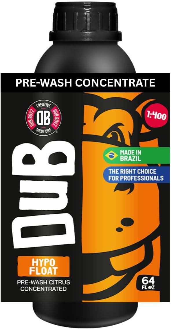 DUB BOYZ Hypo Float Pre-Wash Citrus Concentrate – Powerful Citrus-Based Cleaner for All Vehicle Surfaces, Eco-Friendly, Biodegradable Formula, Prepares for Main Wash (64 Fl Oz)