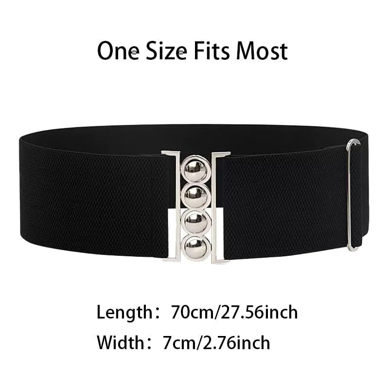 COTIM COYIN Women's Wide Elastic Waist Belt, Christmas Waistband2