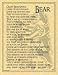 1 X Bear of Strength Prayer Poster on Parchment Paper