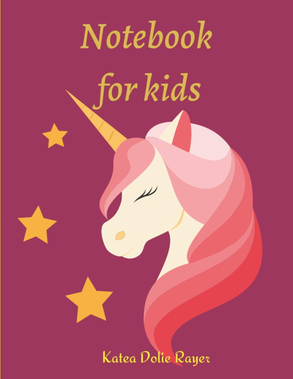 Notebook for Kids: Perfect Notebook Unicorn for Children l Composition School Exercise Book Unicorn l Write Dotted Midline Kindergarten Handwriting