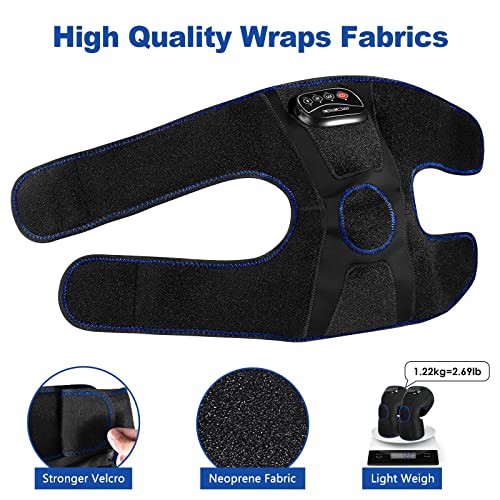 Image of CINCOM Knee Massager with Heat, Air Compression Knee Massager for Relief of Minor Muscle Aches and Pains, 3 Modes & 3 Intensities (A Pair)