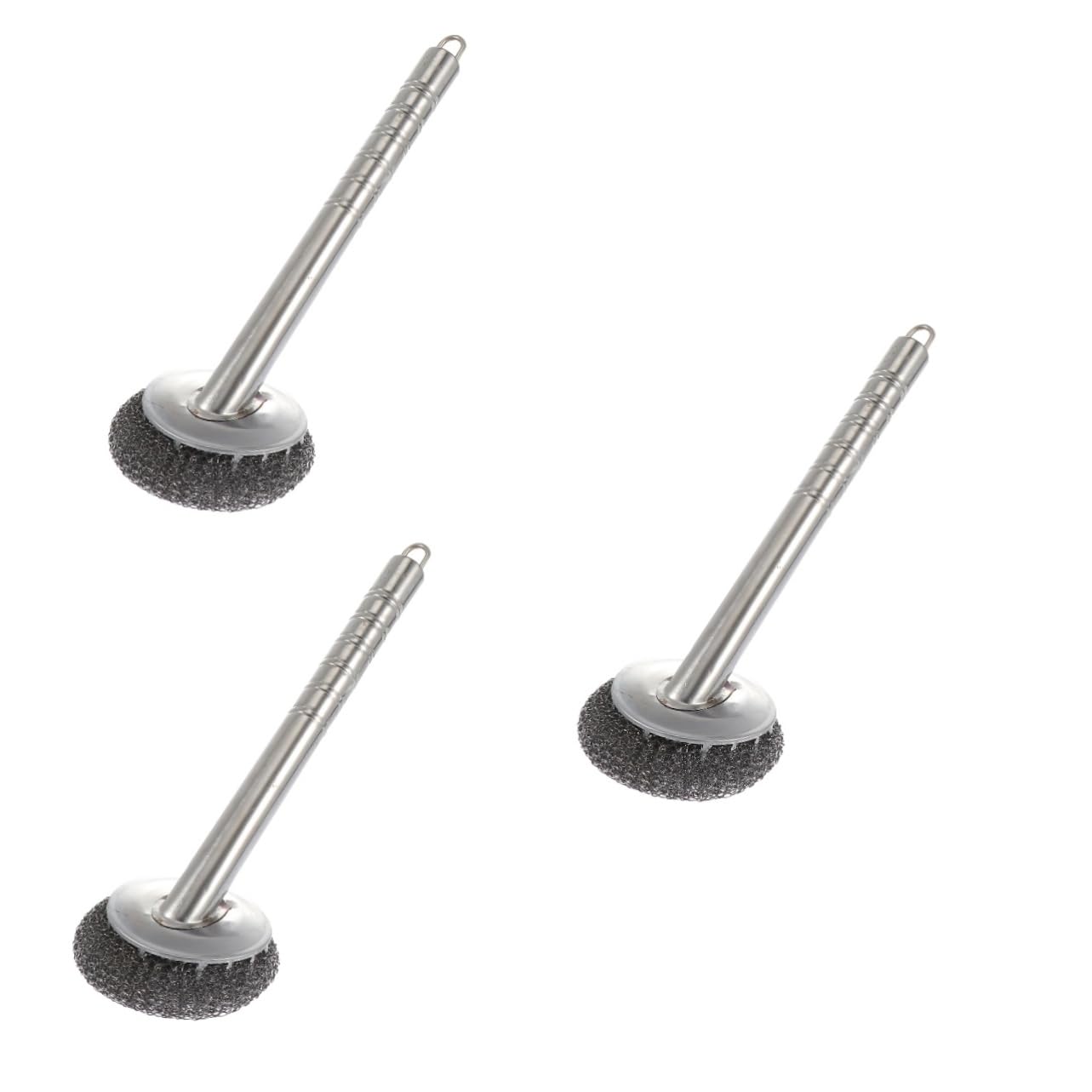 Ipetboom 3piezas Cepillo De Limpieza De Esferas De Alambre De Acero Inoxidable para Utensilios De Cocina y Ollas Accesorio De Cocina Práctico y Duradero