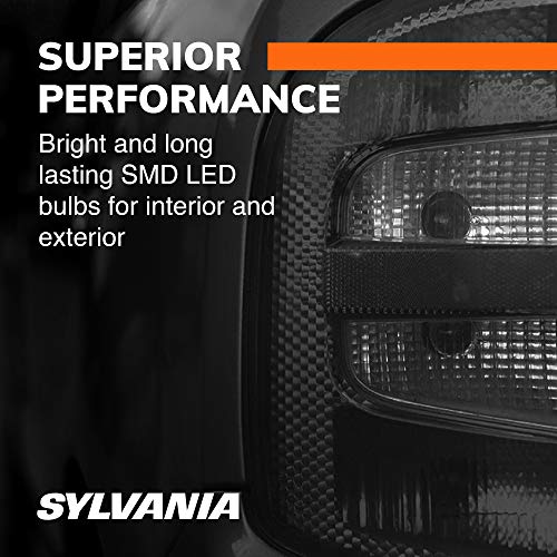 Sylvania - 7506 Led White Mini Bulb - Bright Led Bulb, Ideal For Daytime Running Lights (Drl) And Back-Up/Reverse Lights (Contains 2 Bulbs) #TOP1