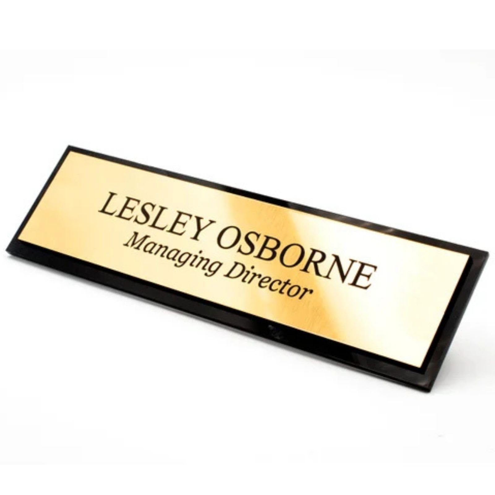 Placa de Plástico ABS para Grabado Laser 30x20 cm 1,3 mm 4 Piezas Bicolor Negro sobre Oro Espejo
