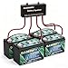 DJLBERMPW 48V Lithium Golf Cart Battery, 4 Pack 12V 100Ah Group 31 in Series to 48 Volt LiFePO4 Battery,Built-in 100A BMS,Includes 48V Voltage Equalizer, Perfect for Golf Carts,RV,Off-Grid Solar Home