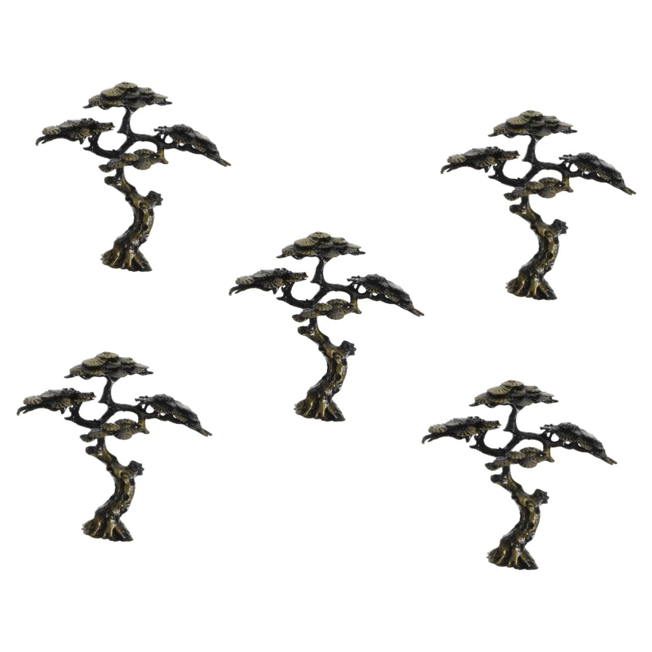 Décoration arbre alliage lot de 5 pièces vintage pour ornement de table élégant