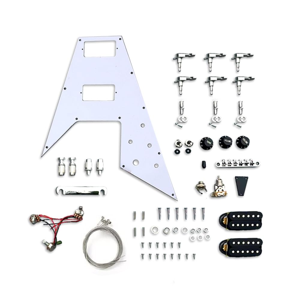 Amazon | WUQIMUSC DIY エレキギターキット Flying V ソリッドウッド