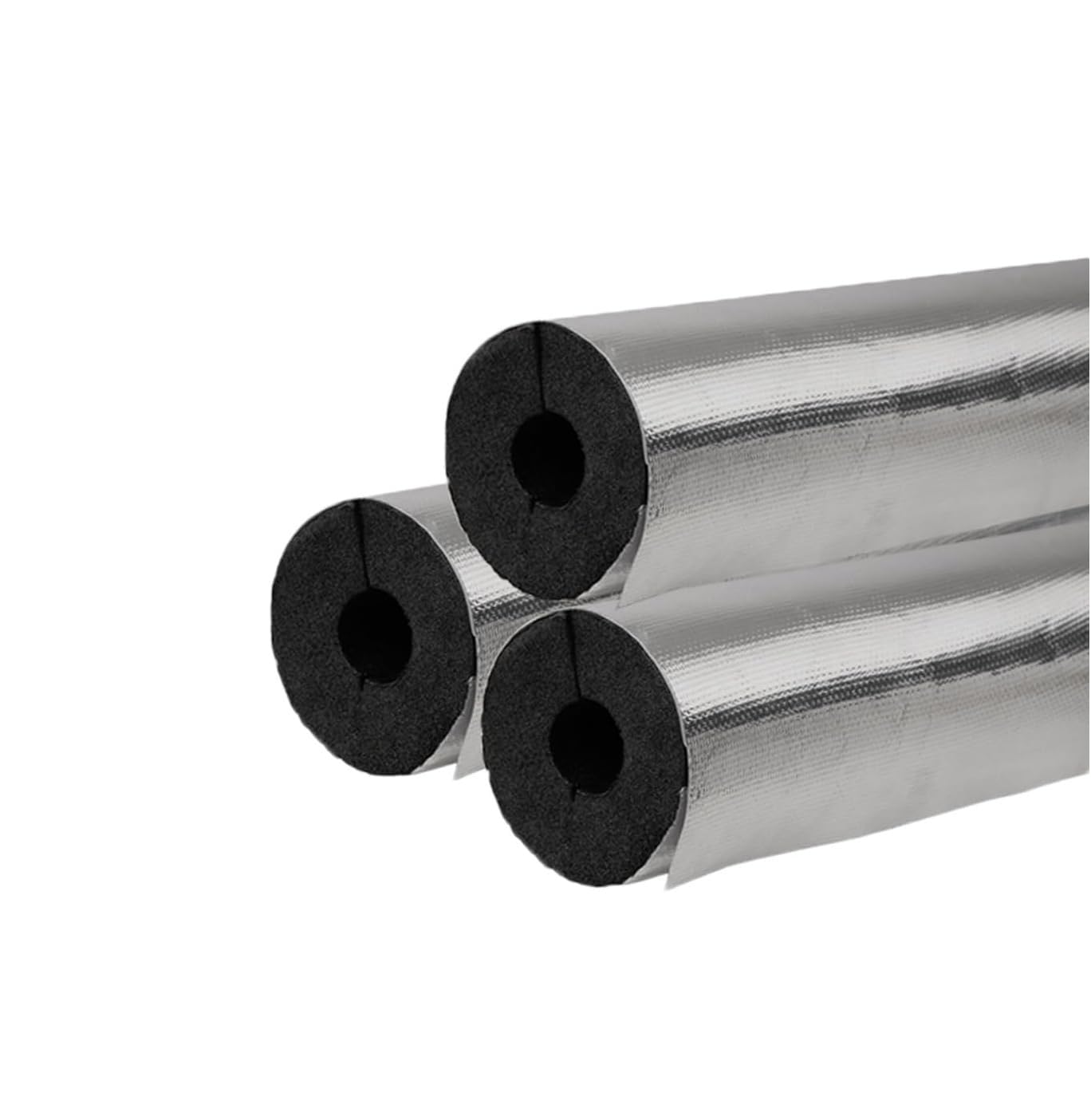 Tubo isolante autoadesivo in schiuma di alluminio, protezione antigelo (ID 1,5 cm a 7,6-1,3 cm, lunghezza 0,9 m) (ID 1,5 cm x T 1 cm)