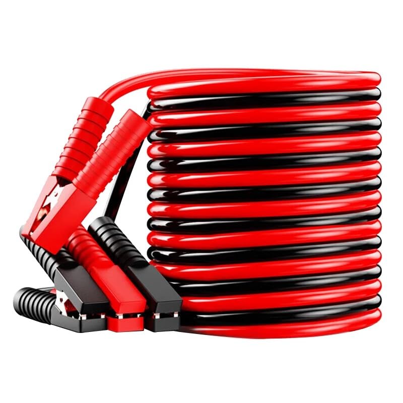 Peziang Heavy Duty 2000A Car Battery Jumper Cables 4M All Weather Heat & Frost Resistant Booster Cables with Insulated Crocodile Clips for Cars Emergency Roadside Jump Start