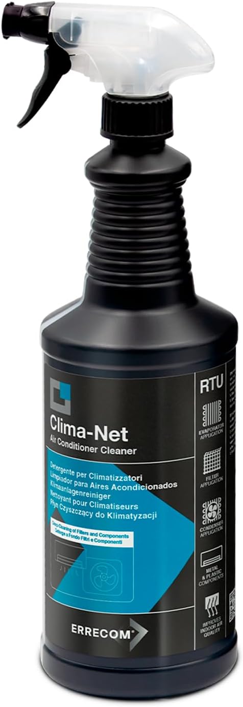 ERRECOM Clima-Net, Maxi Size 1 Litre, Air Conditioner Cleaner for A/C Filters, Coils and Outdoor Units