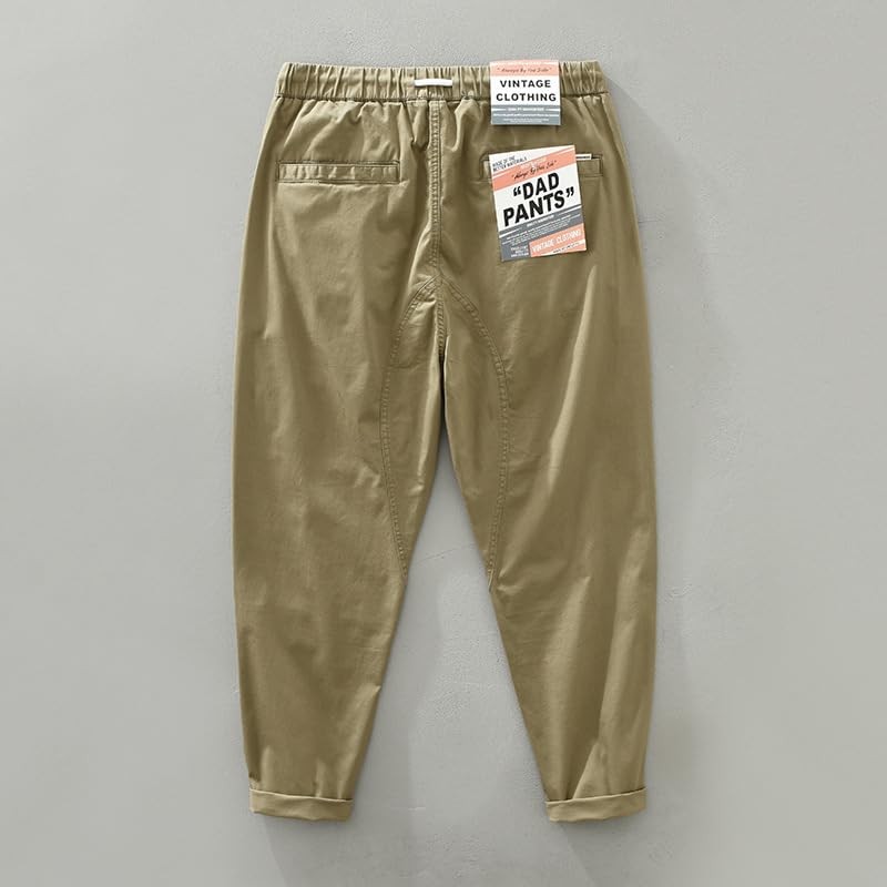 Pantalons automne hommes coupe droite et ample style vintage décontracté