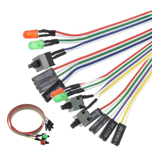 Connexion de câble d'alimentation PC cassé bouton de remplacement avec LED - 3