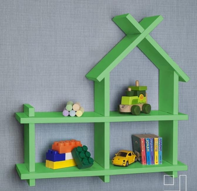 FireBees Wall Shelf, Home Décor, Living Room Decorative Self, Office Decore Shleves,Wooden Showcase for Living Room,Display Rack (Green) (B0CRZTGRVQ) Amazon Price History, Amazon Price Tracker