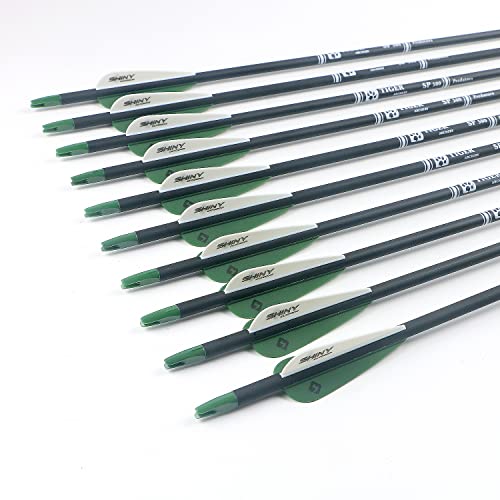 Image of TIGER ARCHERY 30 inch Carbon Arrows for Compound Recurve Bow Hunting Target