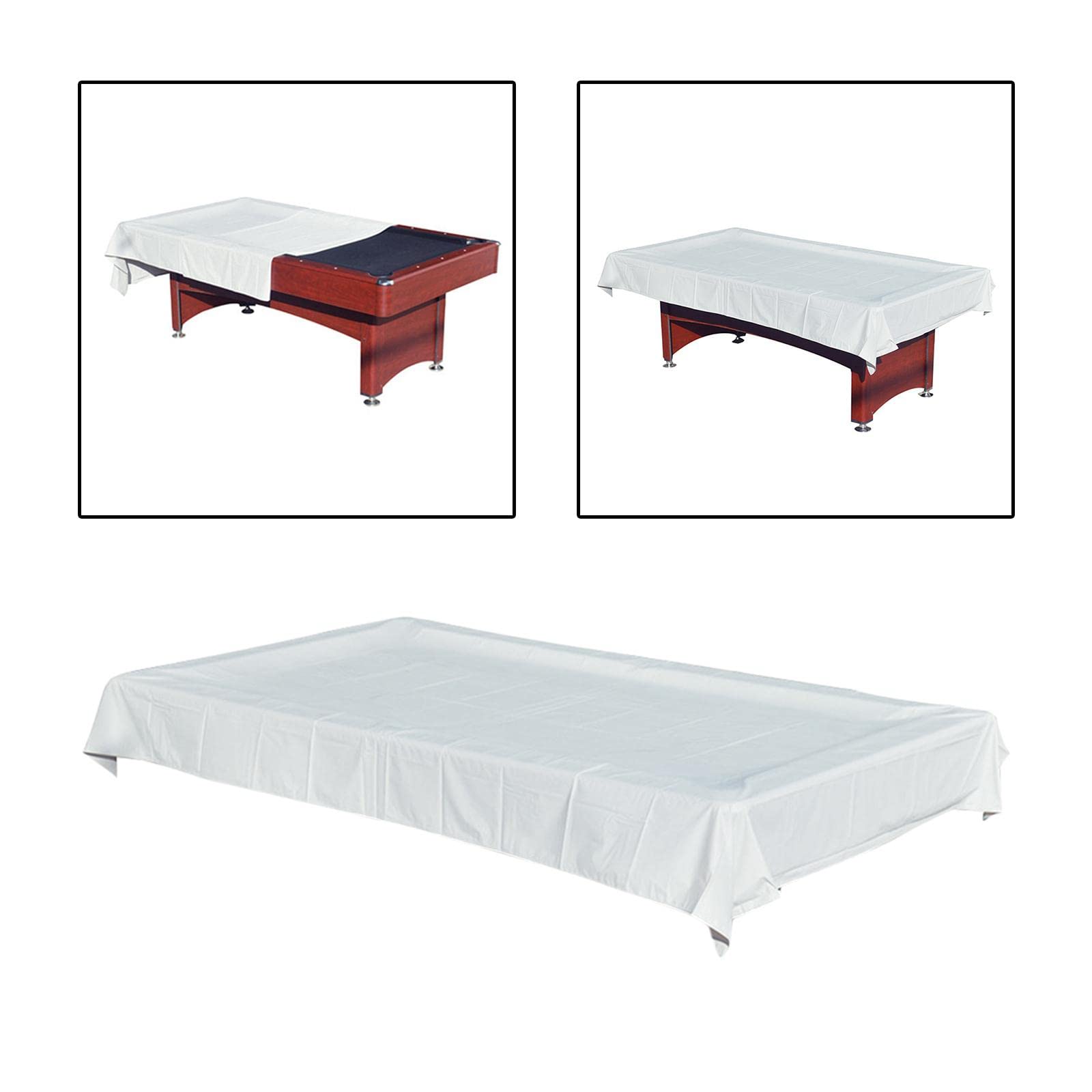 Oshhni Housse de Table de Billard Protection complète résistante à la poussière étanche à l'eau 7ft Portable Pool Snooker Billard Couverture de Table pour