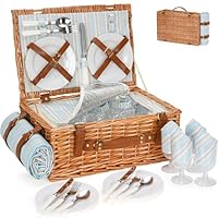 Kit per pic nic per 4 persone, con scomparto termico