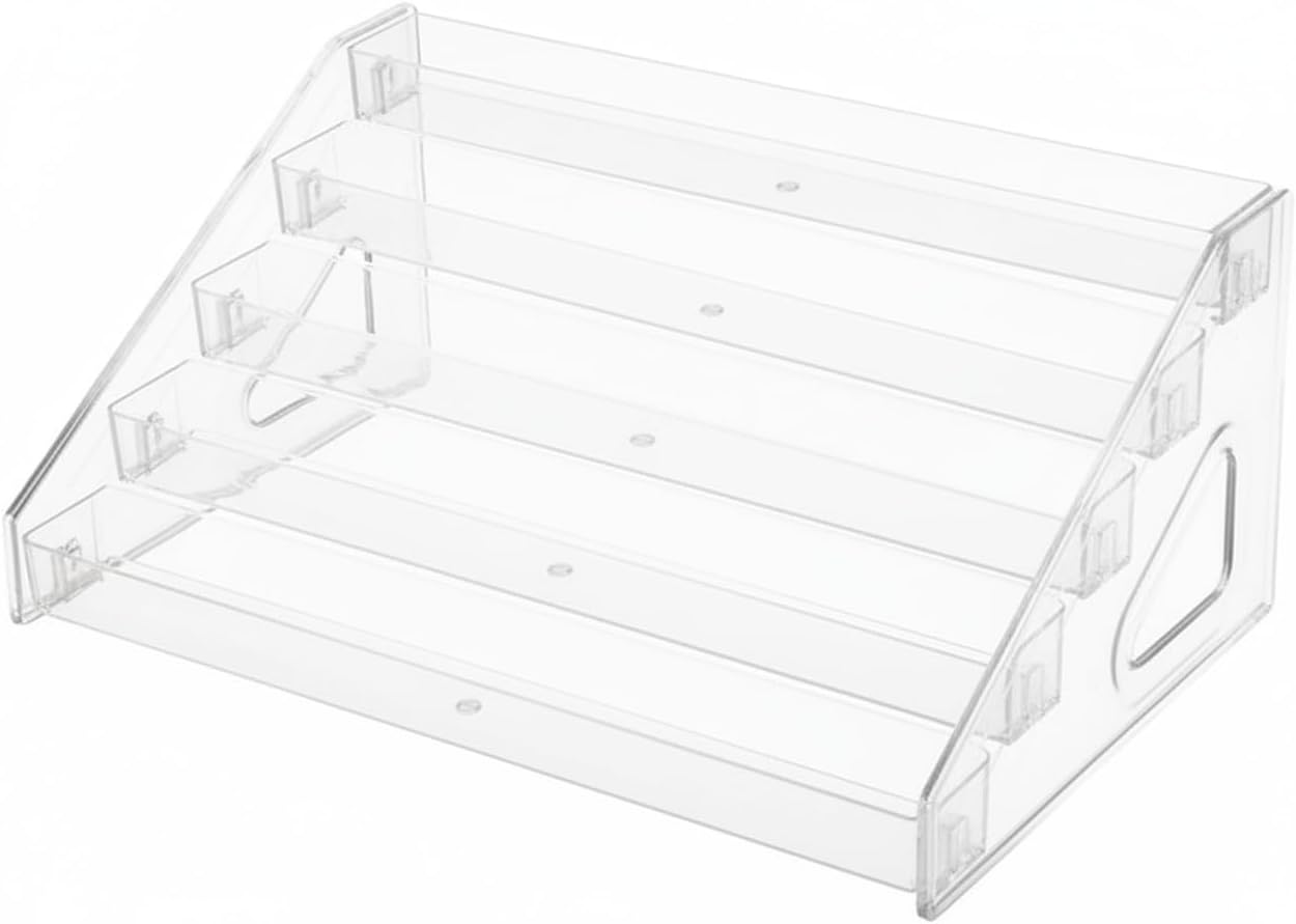 Tiered Display Stand Clear Acrylic for Vanity and Desk Organization (1 PC)