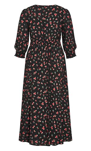 Image of City Chic Women's Plus Size Maxi Dress - Jolene Print