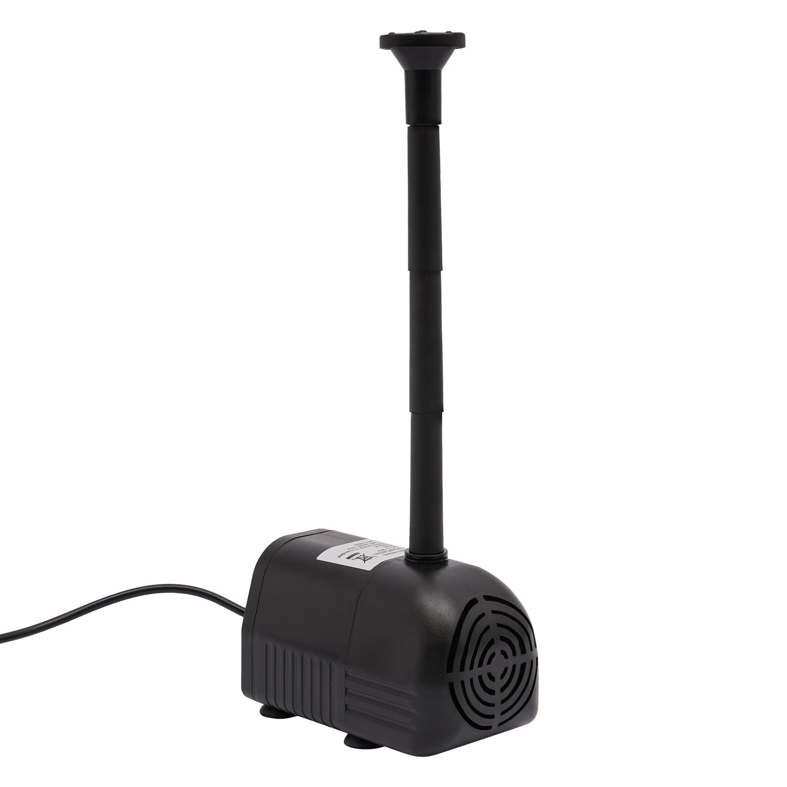 Bomba solar para estanque, 10 W, 1000 L/h, con panel solar, bomba de agua sin escobillas, altura de extracción de 2,5 m, set para estanques de pájaros, estanques pequeños